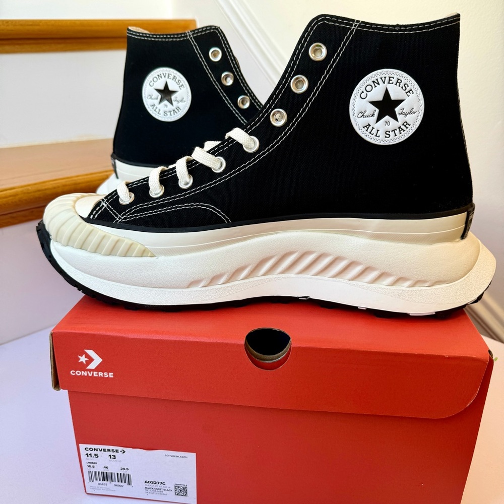NWT Converse Chuck 70 AT CX Hi Platform high top Chuck Taylor sneaker black - Picture 2 of 13